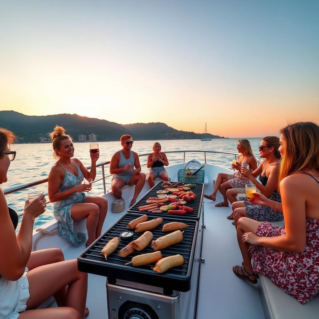 Tour barca con BBQ